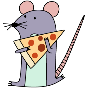 Snapchat Pizza Mouse Sticker