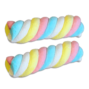 Long Twisted Marshmallows