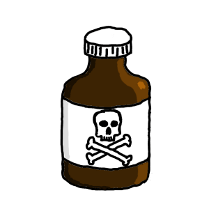 Bottle Of Poison Cartoon