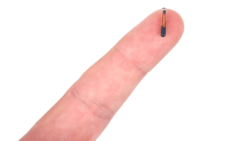 Microchip Implant on Fingertip