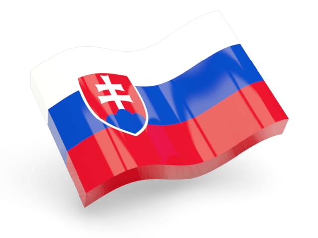 Slovakia Flag Icon Wave