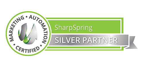 SharpSpring Silver Partner logo seal