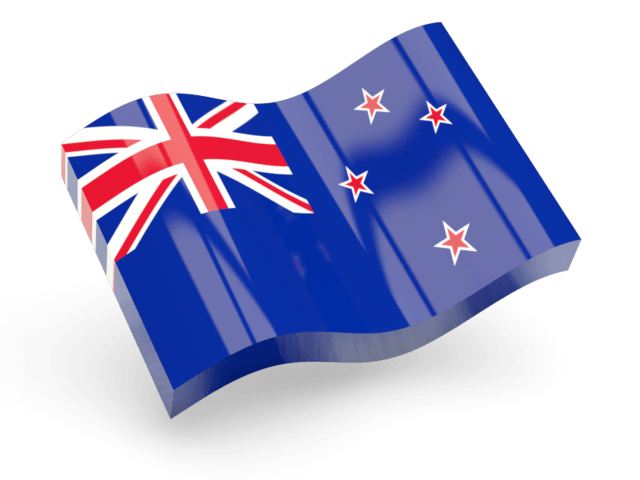 New Zealand Flag Icon Wave