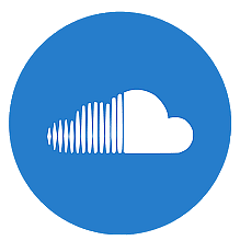 Soundcloud blue logo round