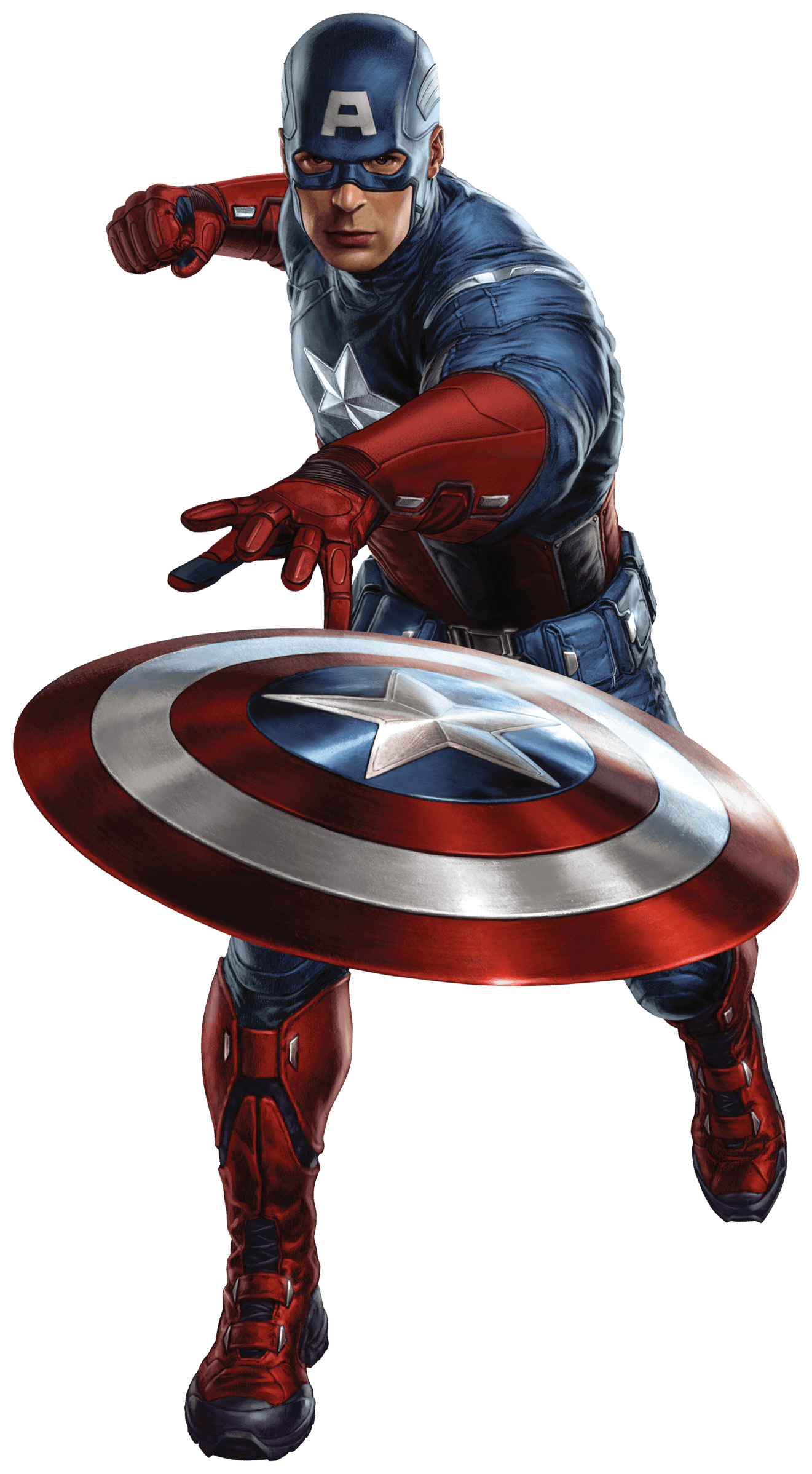 Captain America Throwing Shield