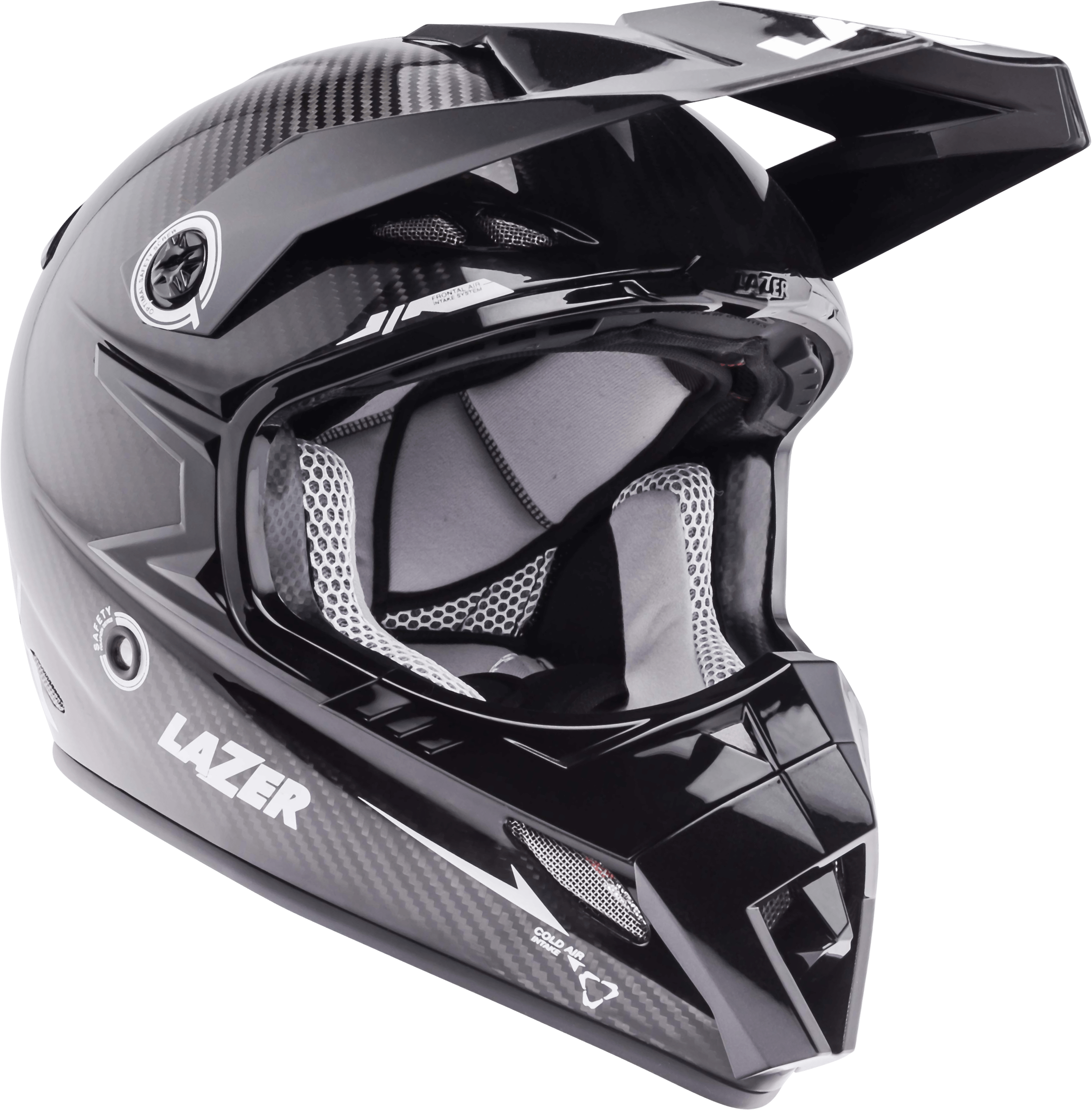 Motorcycle Helmet Lazer  MX8 Pure Carbon Black Carbon White