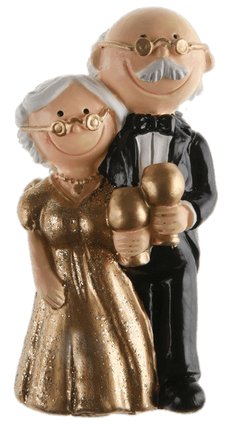 Golden Wedding Figurines