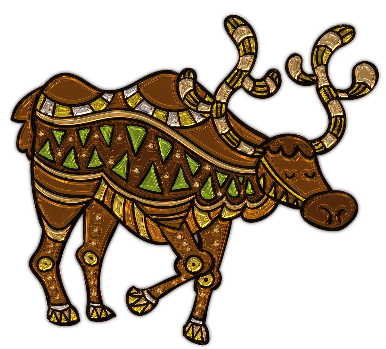 Reindeer Plastic Art