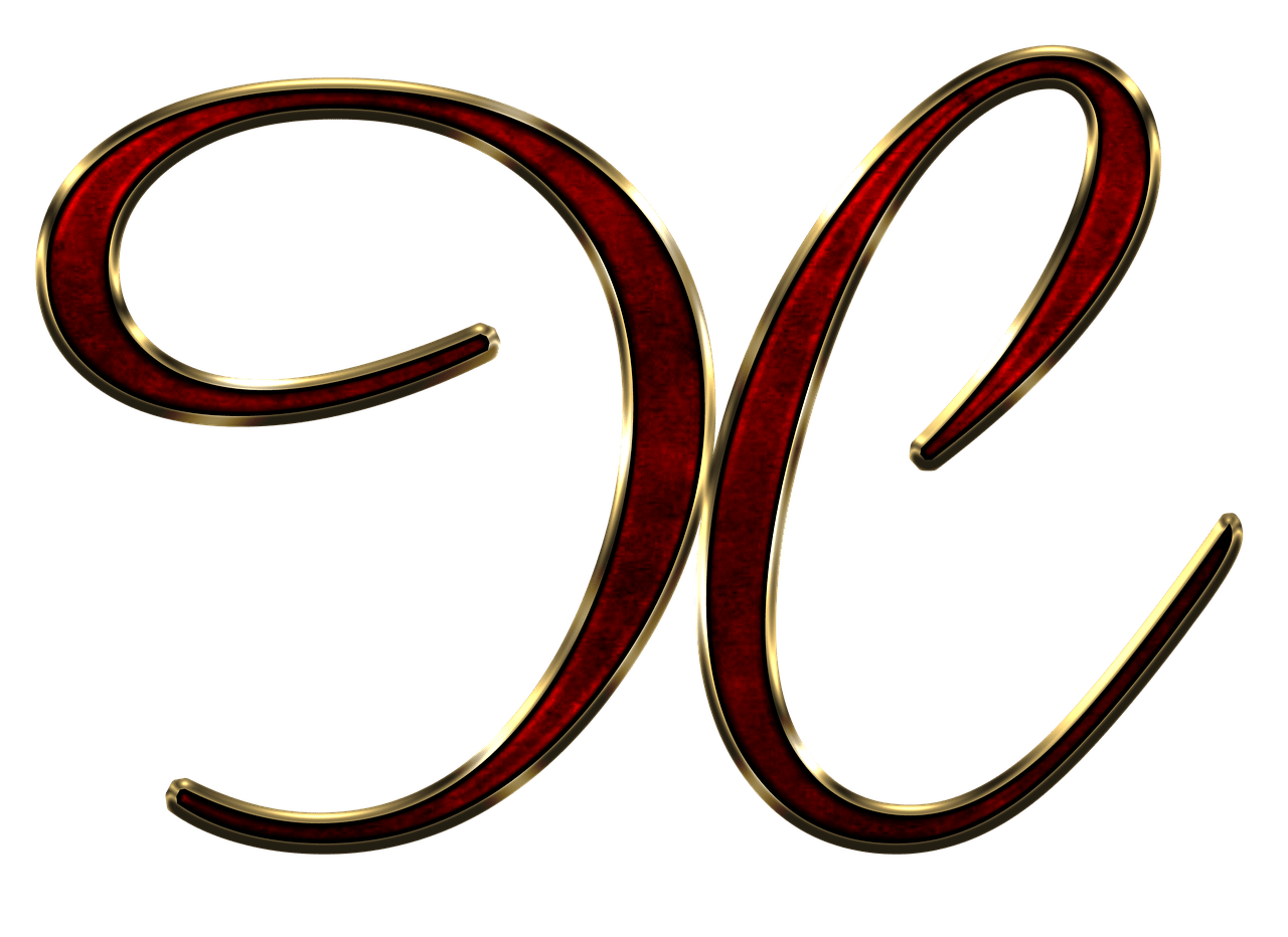 Capital Letter X Red