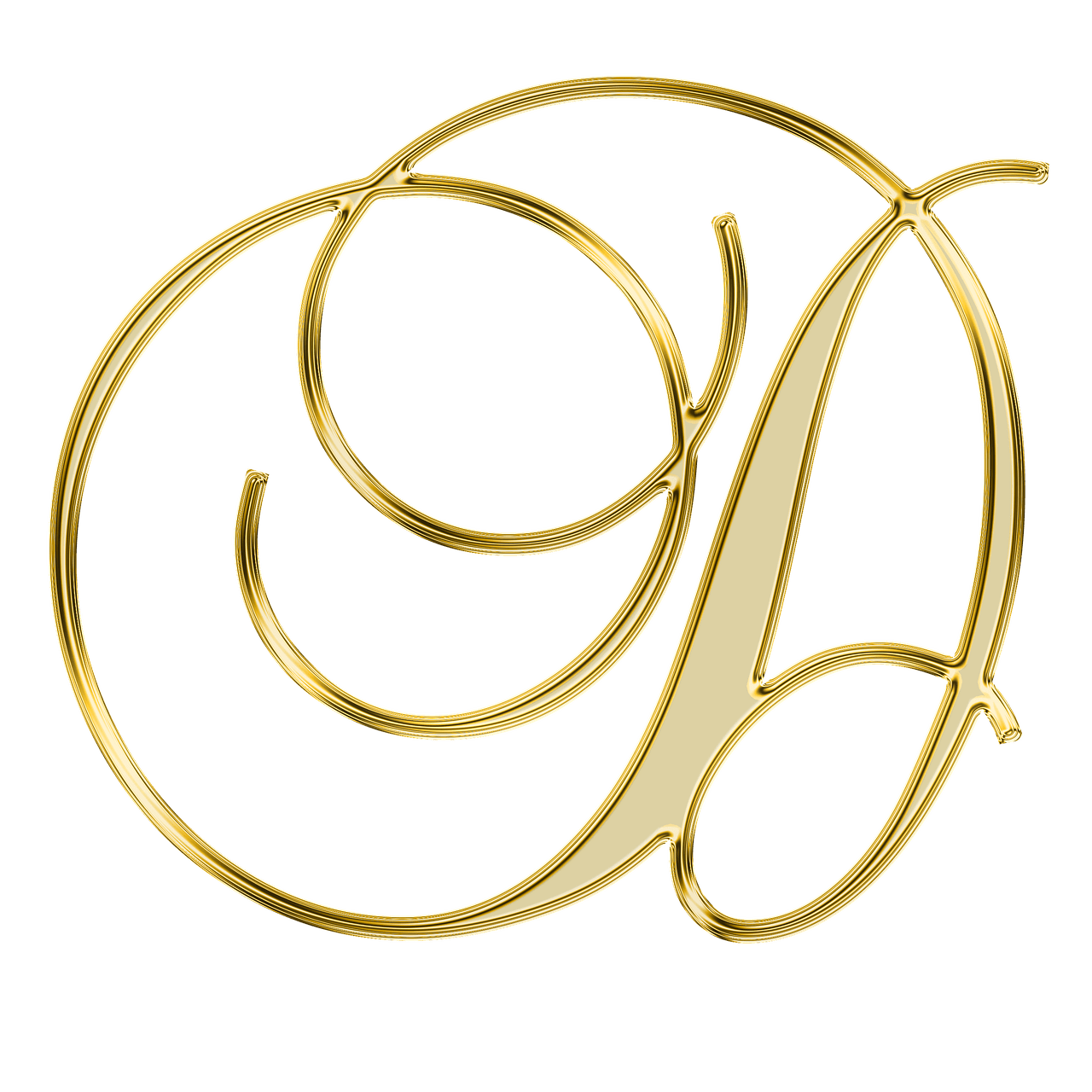 Capital Letter D Elegant