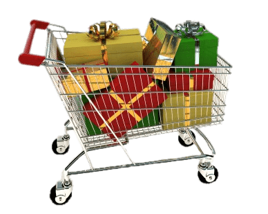 Shopping Cart Full Of Presents