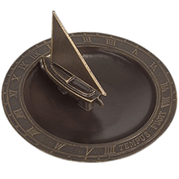 Sun Dial With Sailing Boat