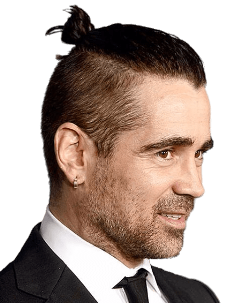 Colin Farrell Wearing Top Knot