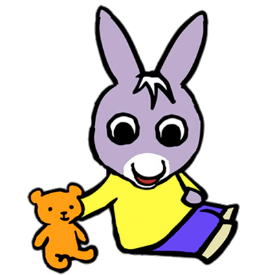 Trotro Playing With His Teddybear