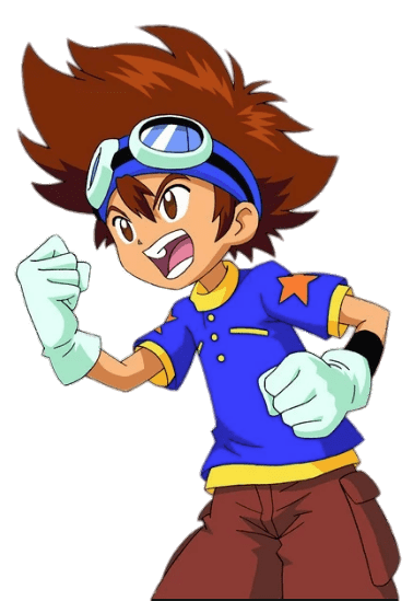 Digimon Character Tai Kamiya Fist Up