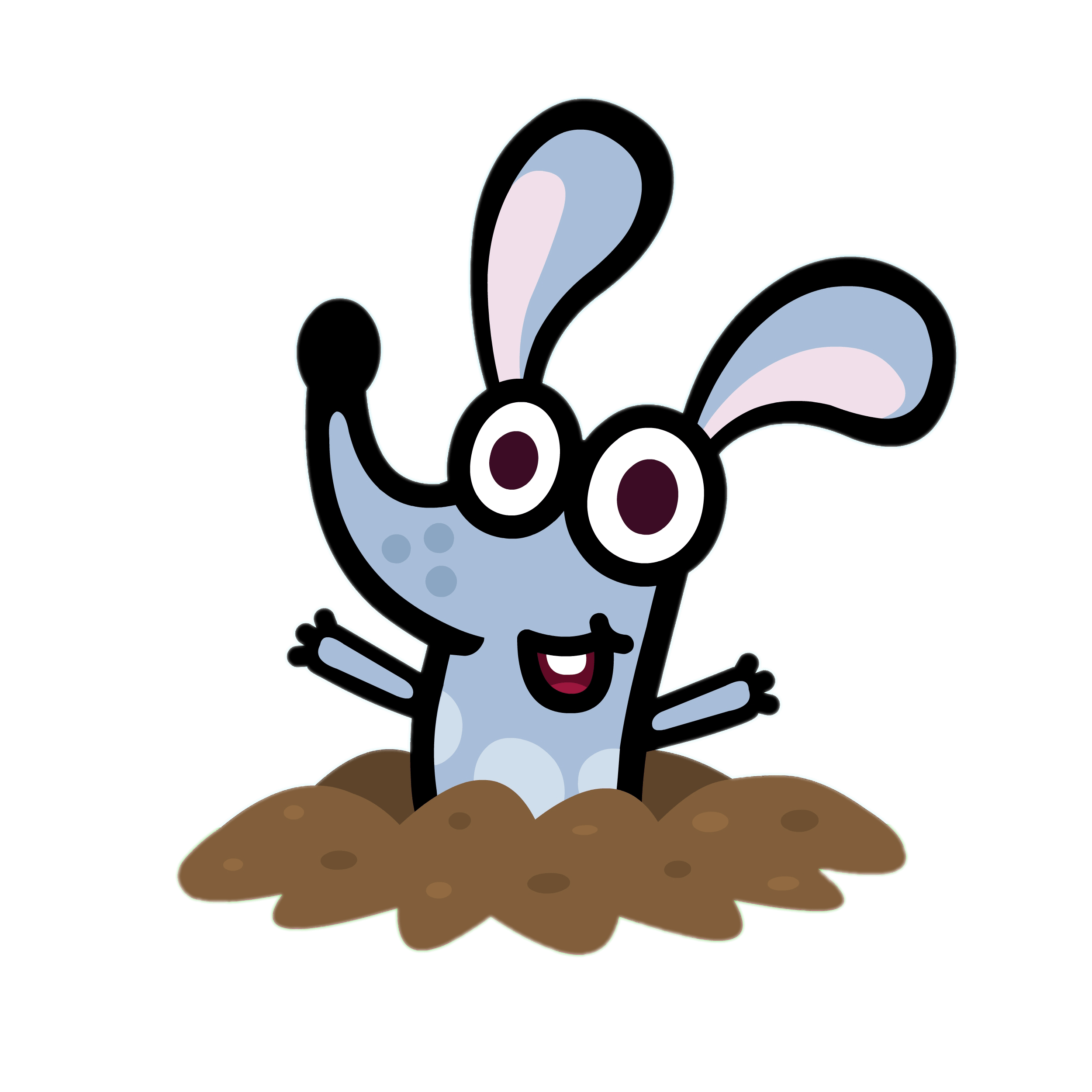 Boj the Bilby Coming Out Of the Ground