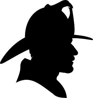 Silhouette of a Firefighter