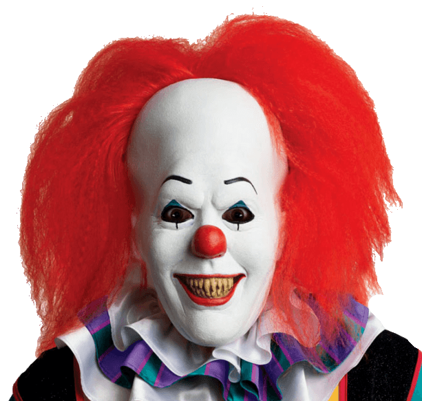 Red Hair Scary Clown Halloween