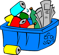 Full Recycling Bin Clipart