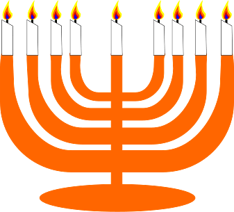 Orange Menorah