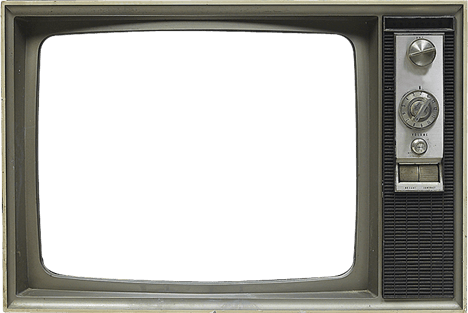 Old Grey Tv Set