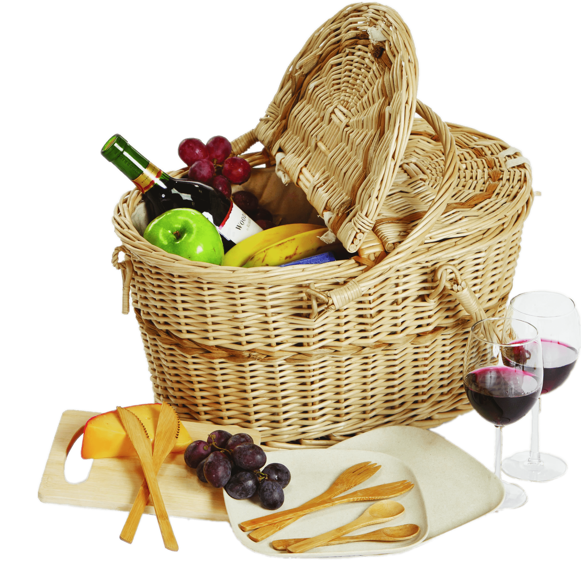 Filled Picnic Basket