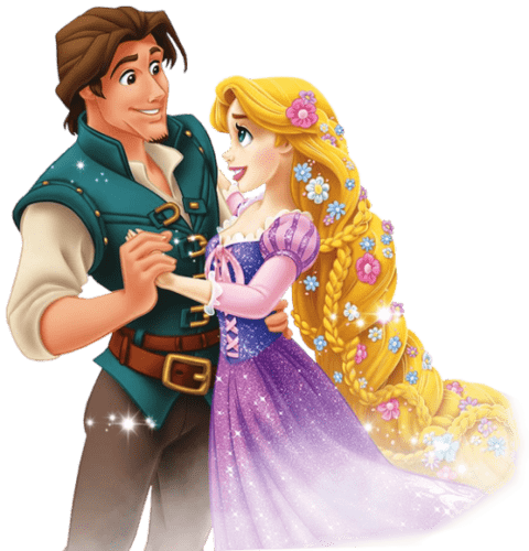 Rapunzel and Eugene Dancing