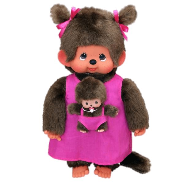 Monchhichi Mother and Baby