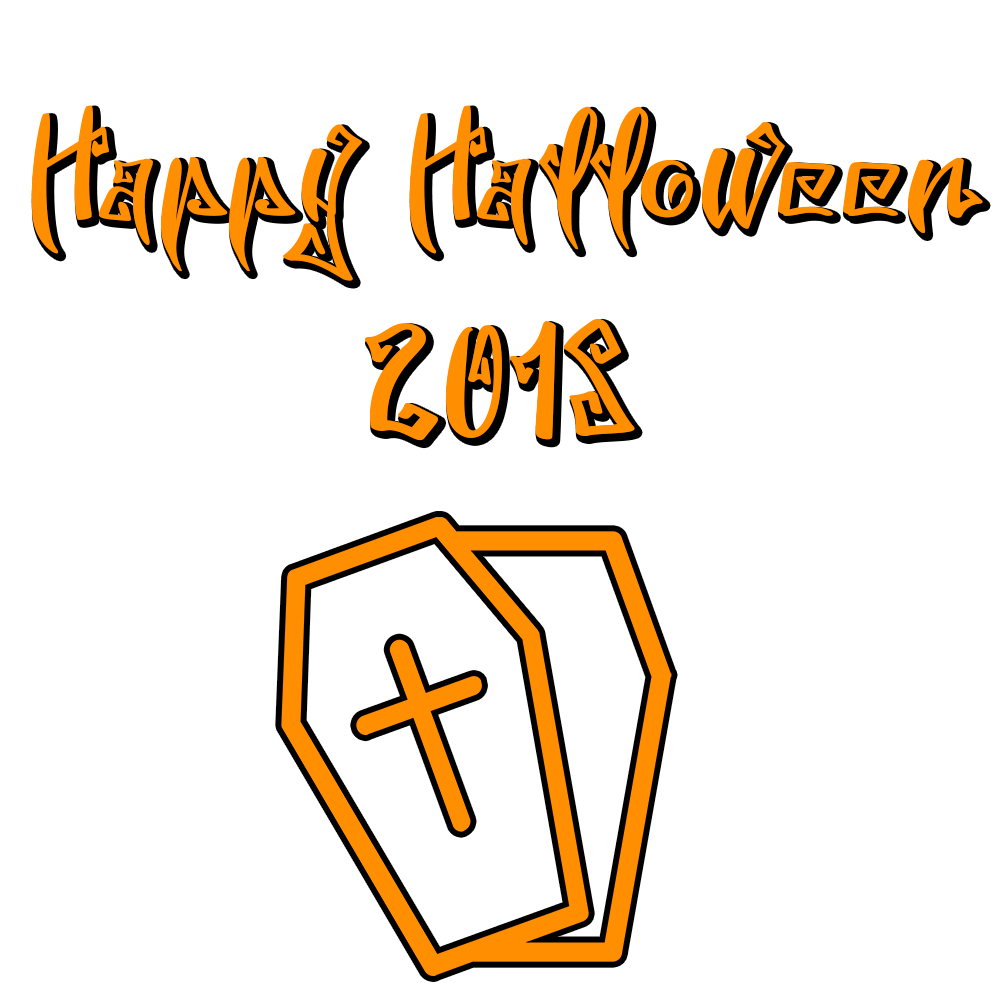 Happy Halloween 2018 Scary Font Coffin