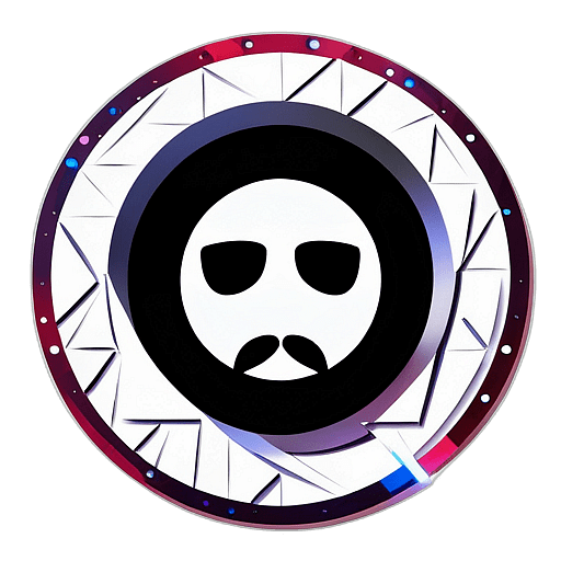 Cinema, Minimalist App Icon - Circle Icon Bevel Border