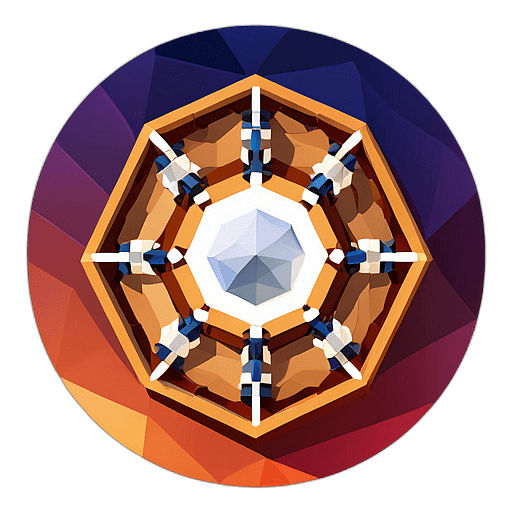 A barn transformed into a dance floor, with a zydeco band making everyone shimmy and shake. low poly app icon