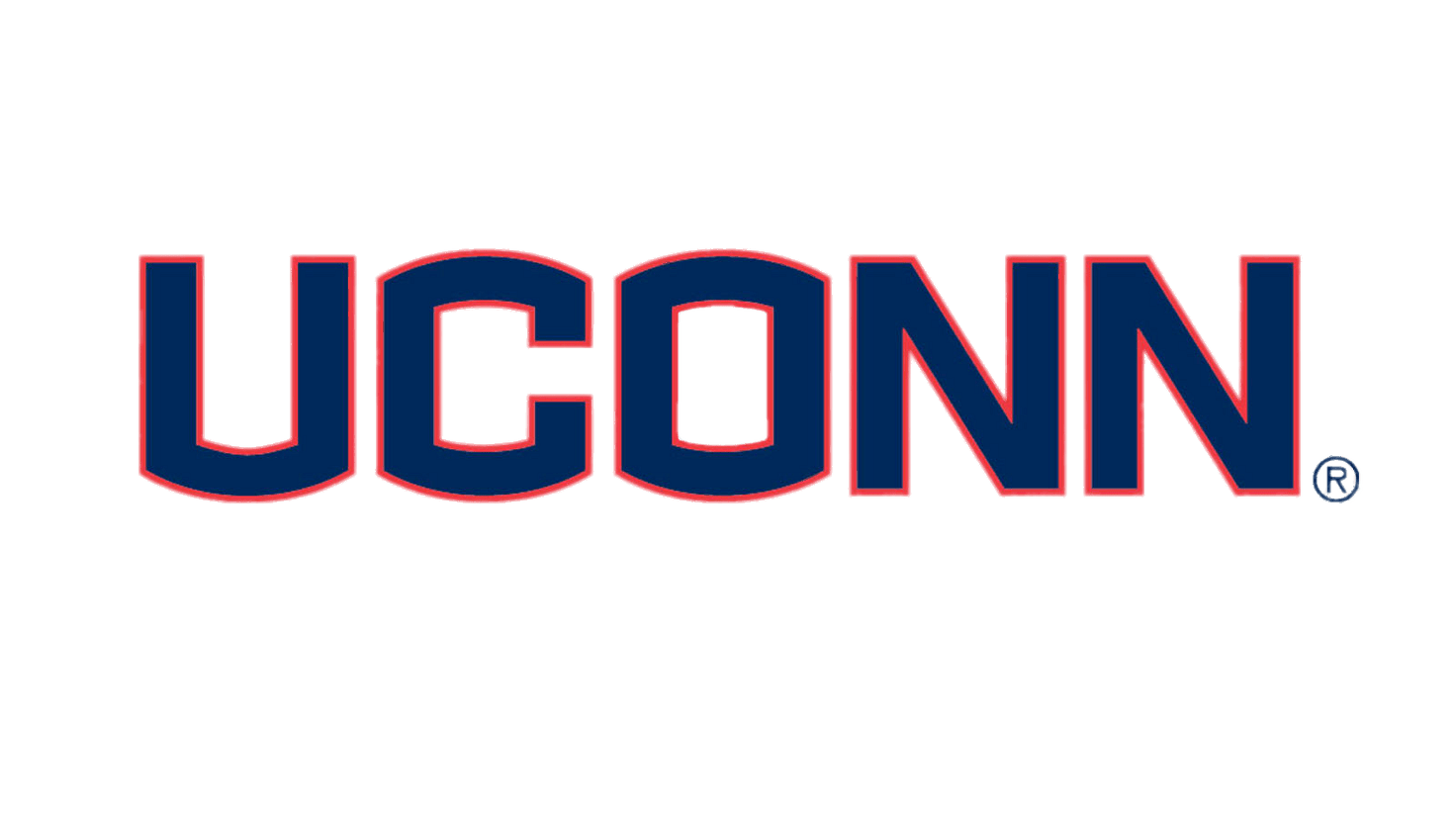 UCONN logo red outline