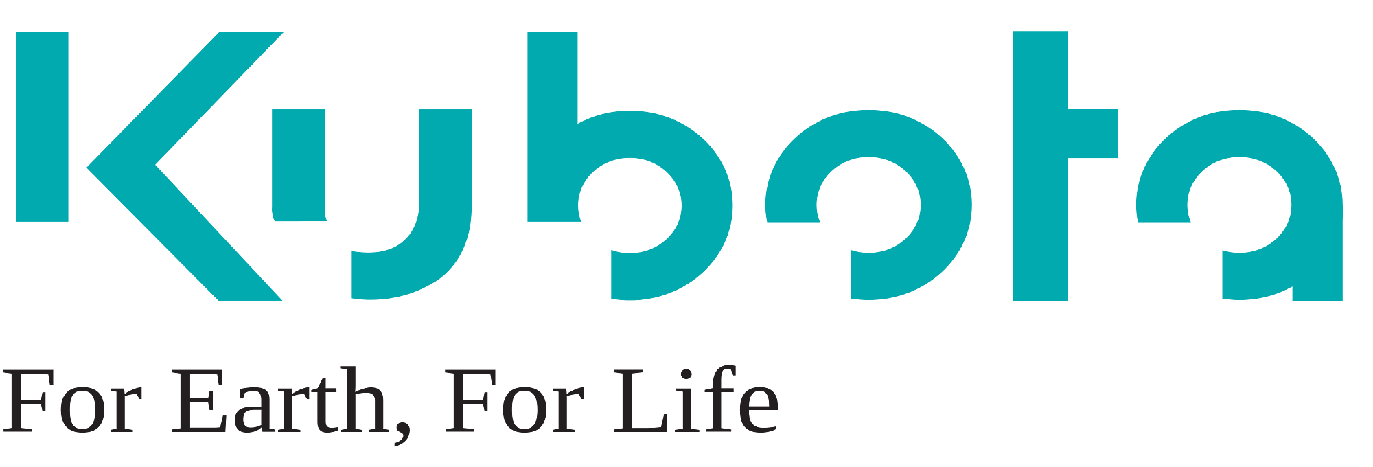 Kubota logo and slogan