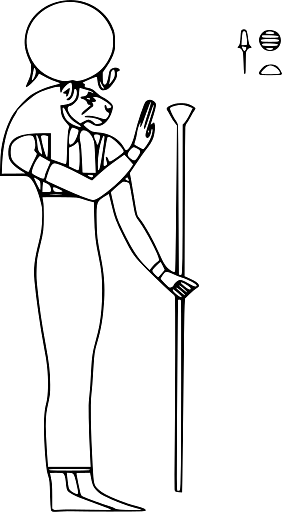 Illustration of Egyptian God Tefnut