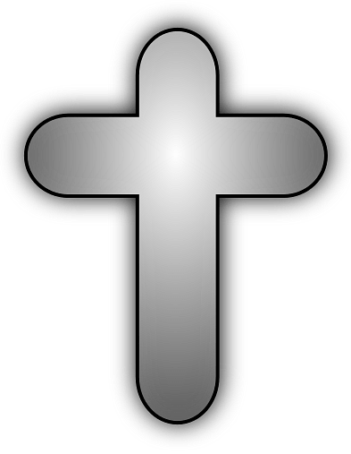 Silver Cross with Round Edges