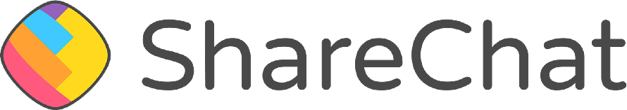 Sharechat logo header text