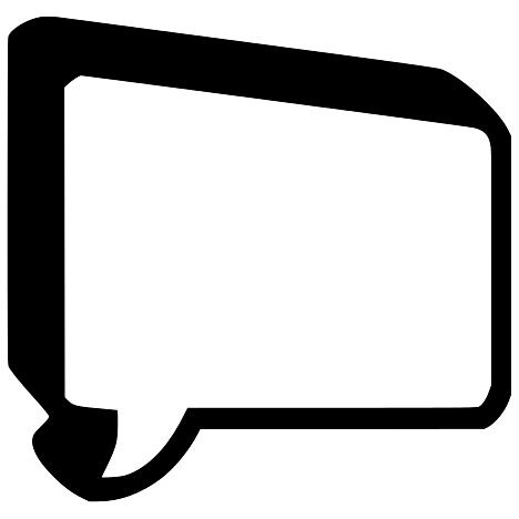 Shaded Speech Bubble