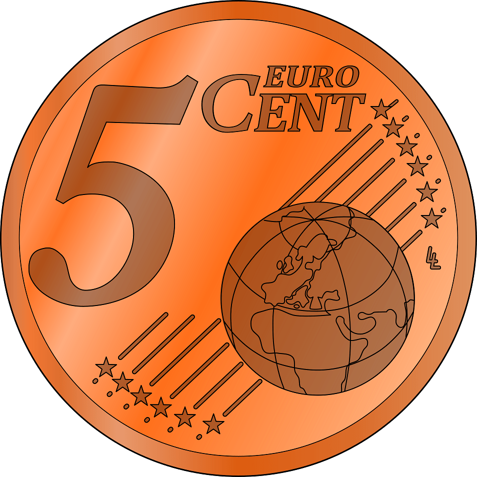 Coin 5 Euro Cent Clipart