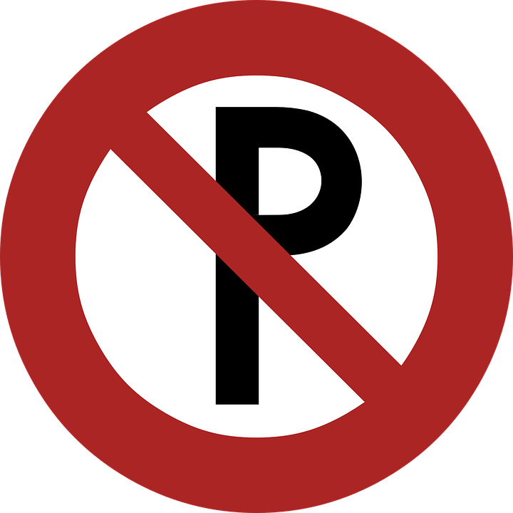No Parking Road Sign