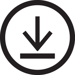 Black and White Download Arrow