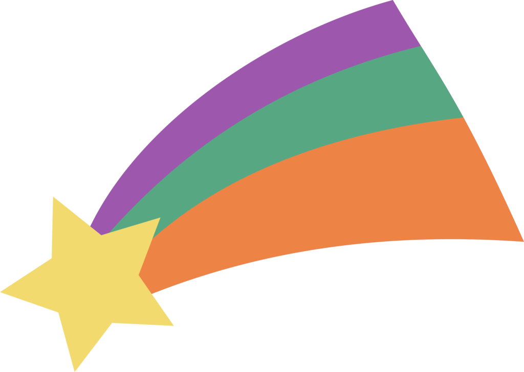 Flat Design Shooting Star