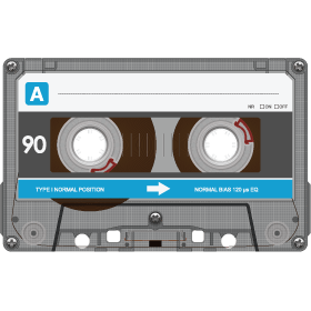 Audio Cassette Blue