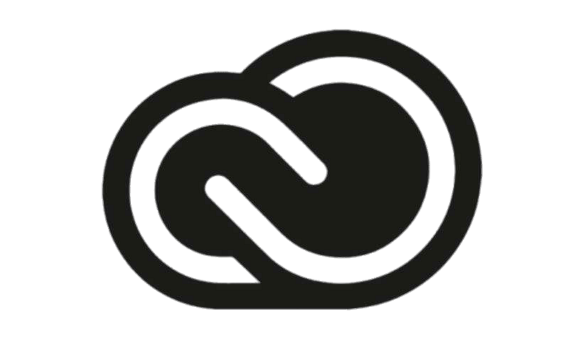 Creative Cloud logo black and white
