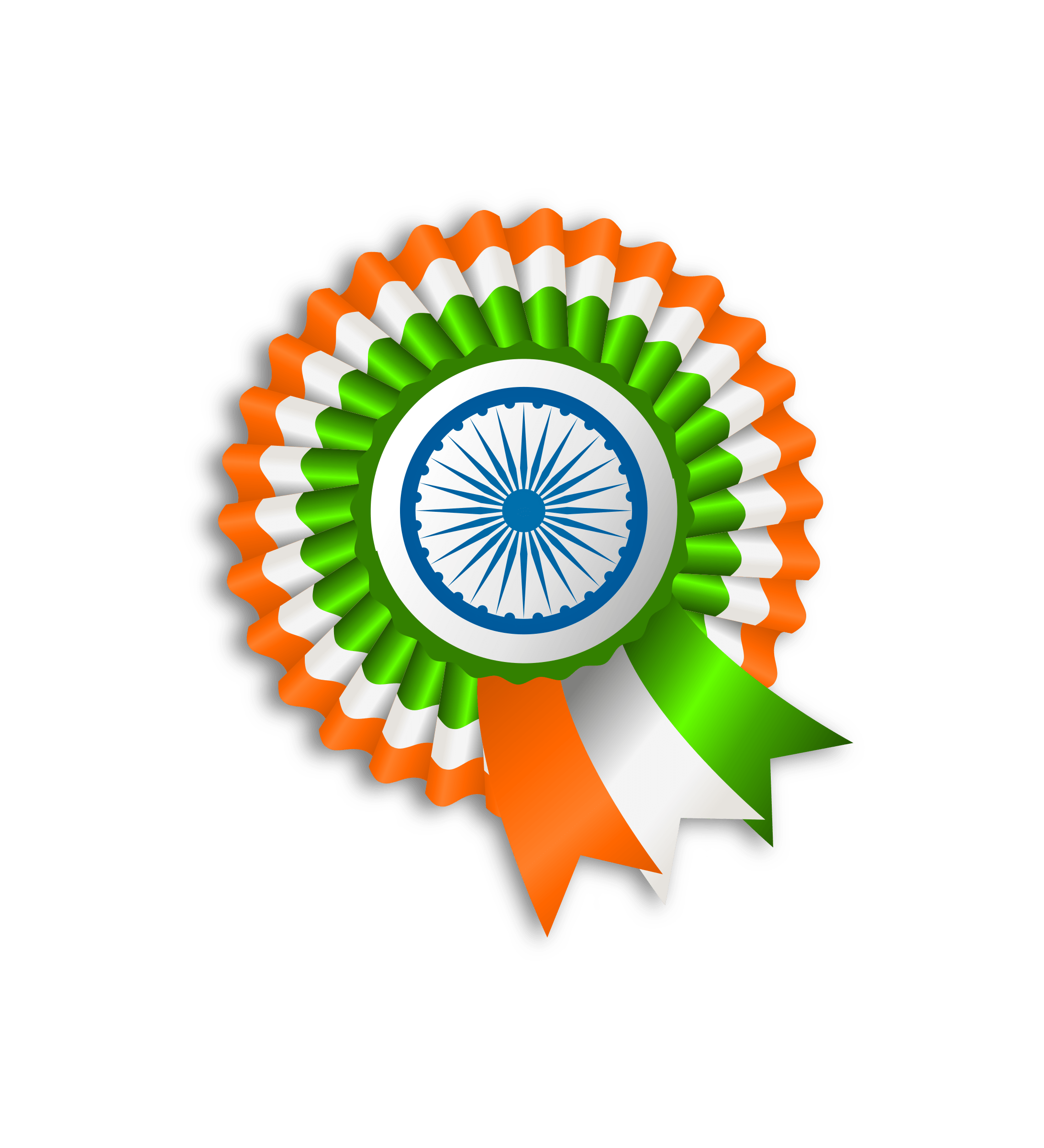 Ribbon India Flag