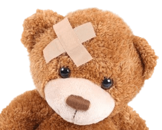 Teddy Bear With Band Aid on Head