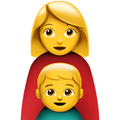 Single Mother Apple Emoji