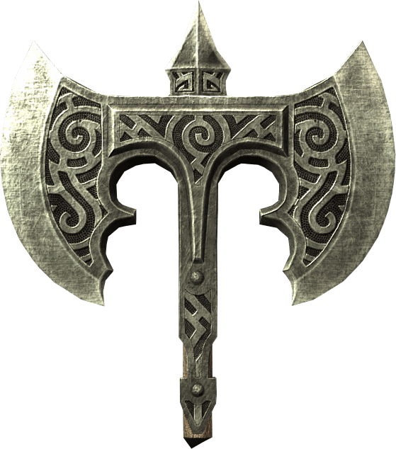 Elder Scrolls Skyrim Broken Steel Battle Axe