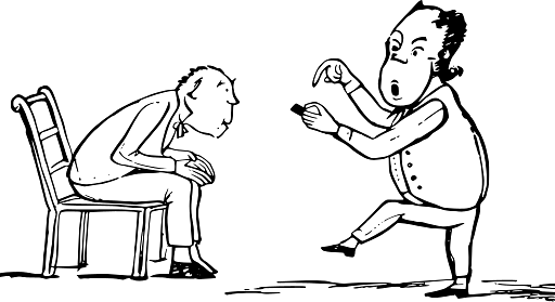 Edward Lear Drawing Explaining Things