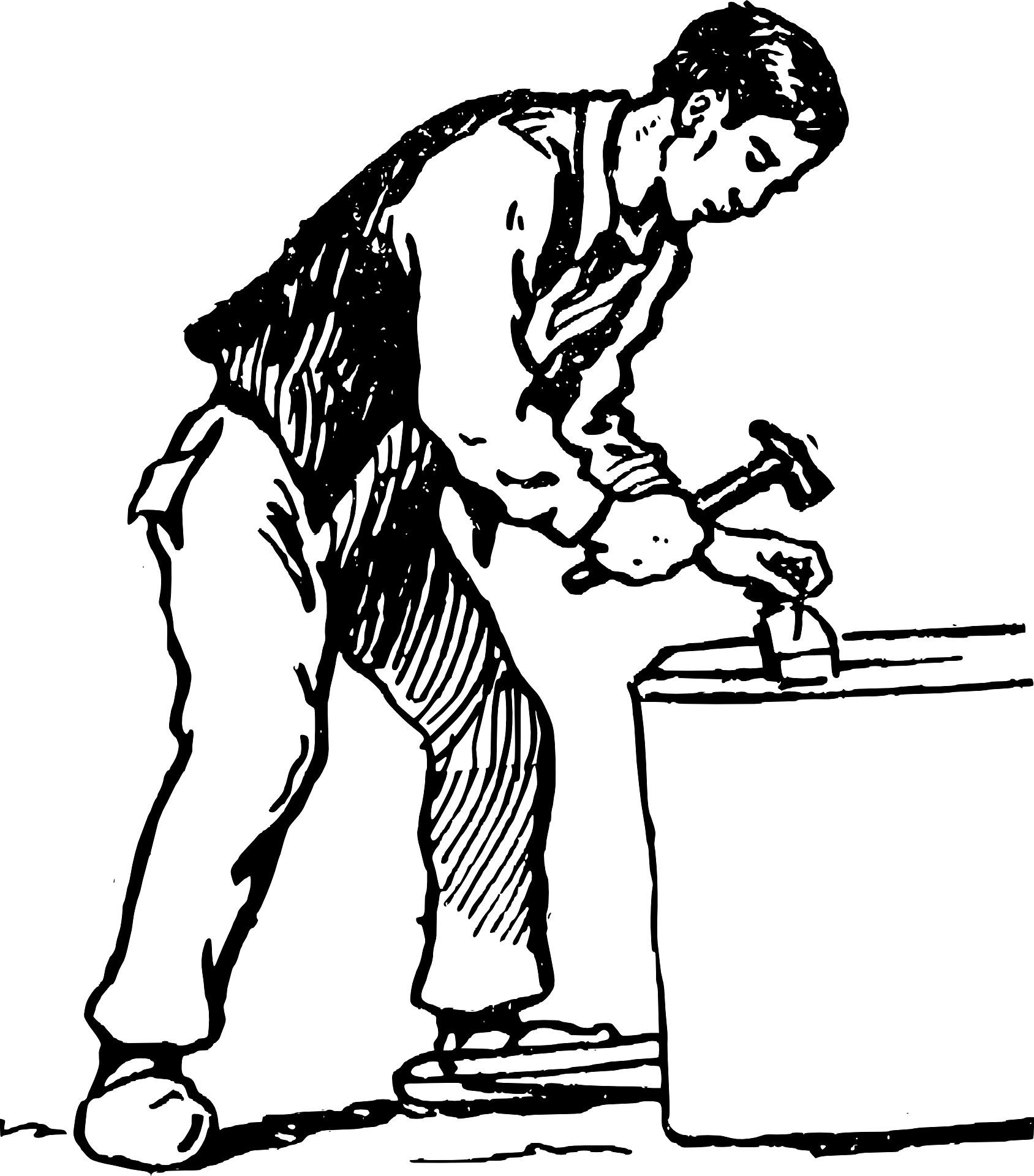 Carpenter Vintage Illustration