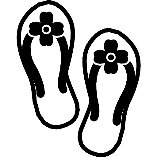 Summer Beach Flip Flop Tongs Sandals Icon